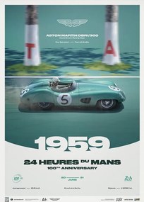 Εκτύπωση τέχνης Aston Martin DBR1/300 - 24h Le Mans - 100th Anniversary - 1959, Automobilist