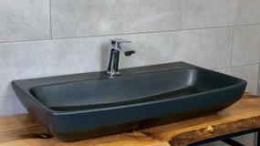 Naxos Black Matt 77x39 - Επιτραπέζιος νιπτήρας