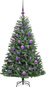 vidaXL Τεχνητό Χριστουγεννιάτικο Δέντρο με Άξονα Πράσινο 120 cm