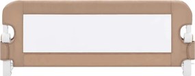 vidaXL Μπάρα Κρεβατιού Προστατευτική Χρώμα Taupe 102x42 εκ Πολυεστέρας