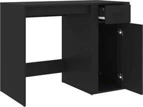 vidaXL Γραφείο Μαύρο 100x49x75 εκ. από Επεξεργασμένο Ξύλο