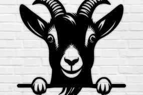 Σετ των 2 Intra απο ξύλο plywood 3mm-4mm πάχος – Peeking Goat Laser DXF, PNG Δίασταση 20x20 cm INTRAFABR-98075371