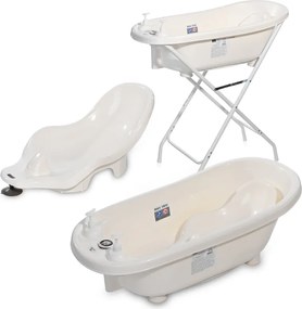 BATH TUB 88 CM WITH PLUG+THERM+BATH PAD WHITE