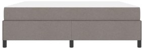 vidaXL Κρεβάτι με ελατήρια Ταμπά και Μαύρο 180 x 200 cm