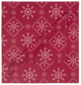 Καρέ Χριστουγεννιάτικο Christmas Day Red-White Nima 85X85