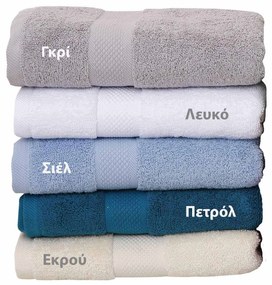 Πετσέτα Πενιέ Luxor Σιέλ Viopros Σώματος 70x140cm 100% Cotton
