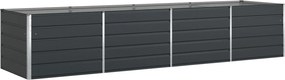vidaXL Γλάστρα Ανθρακί 385 x 100 x 75 εκ Επικαλυμμένος Χάλυβας