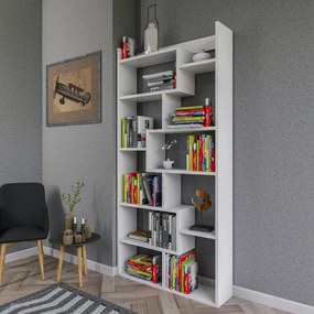 Βιβλιοθήκη Λευκό FLABRO 90x22x182