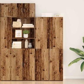 vidaXL Highboard Παλιό ξύλο 40 x 42,5 x 185 εκ.
