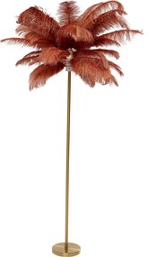 Φωτιστικό Δαπέδου Feather Φοίνικας Κόκκινο 65x65x165 εκ. - Χρυσό