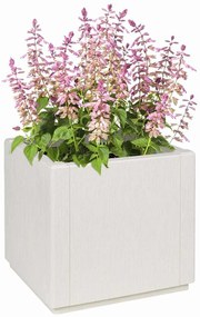 vidaXL Γλάστρα Κήπου Λευκό 36 x 36 x 35 εκ. Πολυπροπυλένιο