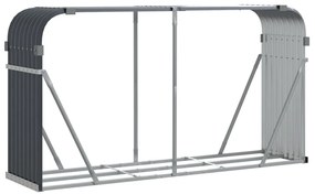 vidaXL Ξυλοθήκη Ανθρακί 180x45x100 εκ. από Γαλβανισμένο Ατσάλι