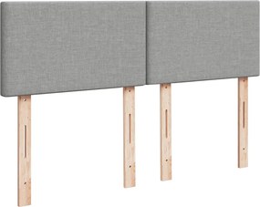 vidaXL Κρεβάτι Boxspring με Στρώμα Αν. Πράσινο 160x200εκ Υφασμάτινο