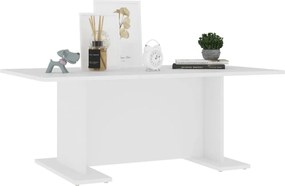 vidaXL Τραπεζάκι Σαλονιού Λευκό 103,5 x 60 x 40 εκ. από Επεξ. Ξύλο