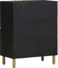 vidaXL Ραφιέρα Μαύρη 60x33x75 εκ. από Επεξεργασμένο Ξύλο