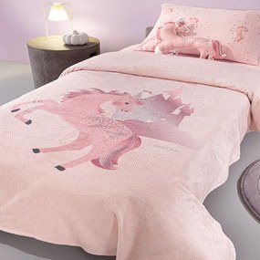 Κουβέρτα Παιδική Ultrasoft Pinto Pinky Saint Clair Μονό 160x220cm Πολυέστερ