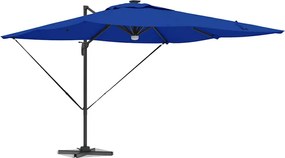 vidaXL Ρώμη Ομπρέλα Μπλε 286 x 284 x 270 εκ Αλουμίνιο και Πολυεστέρας