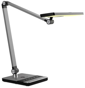 DESK LAMP LED BLAIN PRO  BRUSHED SILVER ABS 35x43,9Hcm.