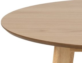 Τραπέζι Oakland 385, Δρυς, 76cm, 20 kg, Ινοσανίδες μέσης πυκνότητας, Φυσικό ξύλο καπλαμά, Ξύλο, Ξύλο: Καουτσούκ | Epipla1.gr