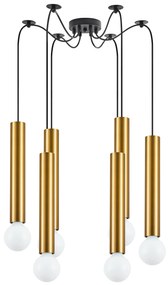 SE21-GM-5-BL6 ADEPT TUBE GOLD MATT Gold Matt Pendant+ HOMELIGHTING 77-8679