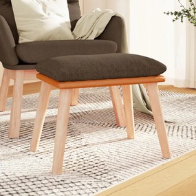vidaXL Υποπόδιο Καφέ 45x29,5x35 εκ. Ύφασμα &amp; Συνθετικό Δέρμα