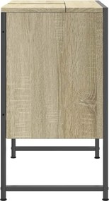 vidaXL Ντουλάπι Νιπτήρα Μπάνιου Sonoma Δρυς 60x33x60 εκ. Επεξ. Ξύλο