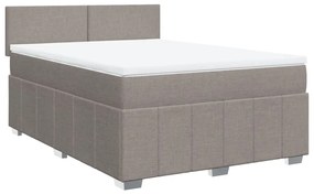 ΚΡΕΒΑΤΙ BOXSPRING ΜΕ ΣΤΡΩΜΑ TAUPE 140X200 ΕΚ. ΥΦΑΣΜΑΤΙΝΟ 3287088