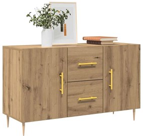 vidaXL Σκευοθήκη Δρυς τεχνίτης 100x36x60 cm Κατασκευασμένο ξύλο