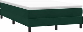 vidaXL Box Spring κρεβάτι χωρίς στρώμα σκούρο πράσινο 120x220cm