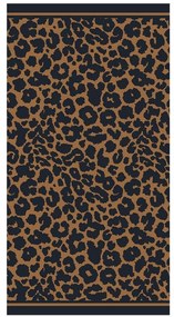 Πετσέτα Θαλάσσης Leopard Brown Melinen Θαλάσσης 86x160cm 100% Βαμβάκι