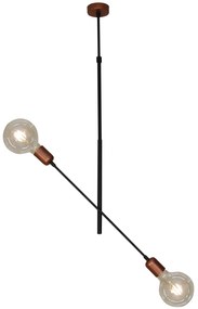 HL-3524-2 ERIC COPPER &amp; BLACK PENDANT