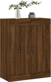 vidaXL Ντουλάπι Τοίχου Καφέ Δρυς 69,5 x 34 x 90 εκ. από Επεξεργ. Ξύλο
