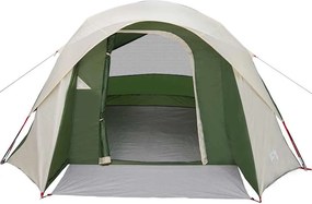 vidaXL Σκηνή Οικογενειακή 6 Ατόμων Αδιάβροχη Πράσινη