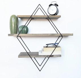 Wall Shelf Wr007 Walnut
Black