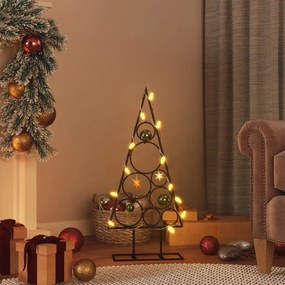 vidaXL Χριστουγεννιάτικο Δέντρο Διακοσμητικό Μαύρο 60 εκ. Μεταλλικό