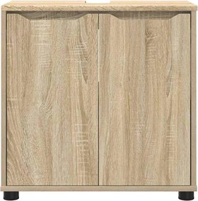 vidaXL Ντουλάπα νιπτήρα μπάνιου Δρύς Sonoma 60 x 30 x 60 cm