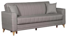Καναπές Κρεβάτι Τριθέσιος ArteLibre GERARDO Καφέ 210x84x86cm