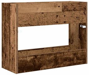 vidaXL Σχέδιο &amp; βάση αποθήκευσης Παλιό ξύλο 65 x 24 x 50 εκ