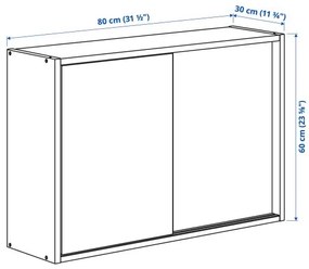 IVAR ντουλάπι με συρόμενες πόρτες, 80x30x60 cm 004.943.94