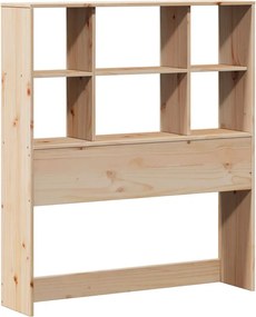 vidaXL Κρεβάτι Βιβλιοθήκη Χωρίς Στρώμα 90x200 εκ Μασίφ Ξύλο