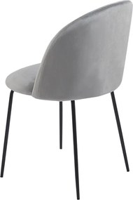 Καρέκλα μεταλλική Nextdeco Iris γκρι Υ77x48x52εκ