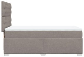 ΚΡΕΒΑΤΙ BOXSPRING ΜΕ ΣΤΡΩΜΑ TAUPE 90X200 ΕΚ. ΥΦΑΣΜΑΤΙΝΟ 3290382