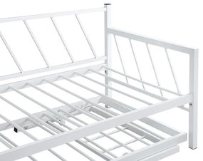Καναπές - Κρεβάτι Remmie Μέταλλο Λευκό 198x94x86 εκ. 94x198x86 εκ.