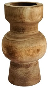 Βάζο Kengo 032226 17x17x31 Natural Ξύλο
