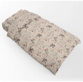 Παπλωματοθήκη Παιδική Africa 145 Beige DimCol Single 100% Cotton Flannel