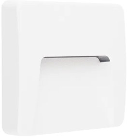 Απλίκα Φωτιστικό Τοίχου IP65 LED 3W 3000K Τετράγωνο SLIM ACA-SLIM42W-Λευκό SLIM42W