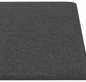 vidaXL Πάνελ Τοίχου 12 τεμ. Σκ. Γκρί 90 x 30 εκ. 3,24 μ Υφασμα