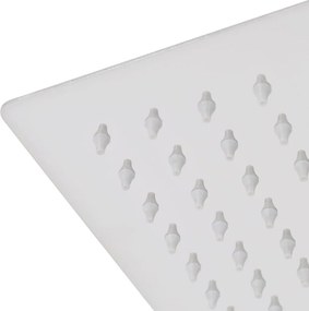 vidaXL Κεφαλή Nτους Βροχή 2 τεμ. 40 x 40 εκ. από Ανοξείδωτο Ατσάλι