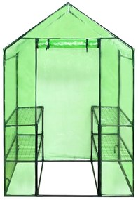 Θερμοκήπιο Μεγάλο ύψος 4 ράφια