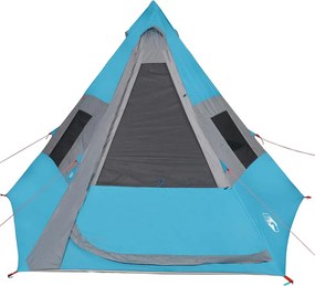 vidaXL Σκηνή Κάμπινγκ Tipi 7 Ατόμων Αδιάβροχη Μπλε